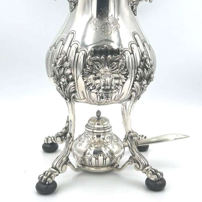 German Silver Tea Urn Art Nouveau Period C1894