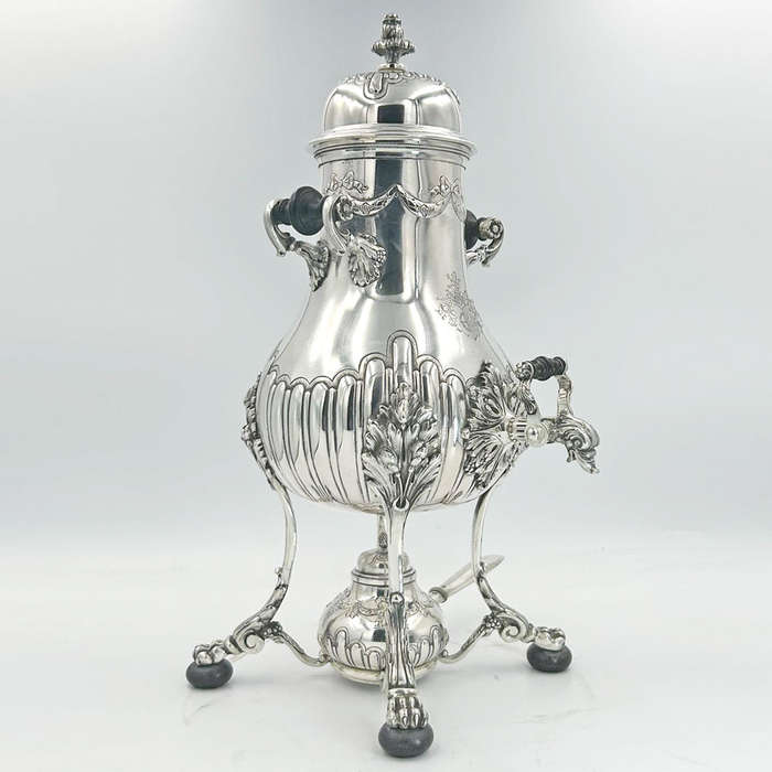 German Silver Tea Urn Art Nouveau Period C1894