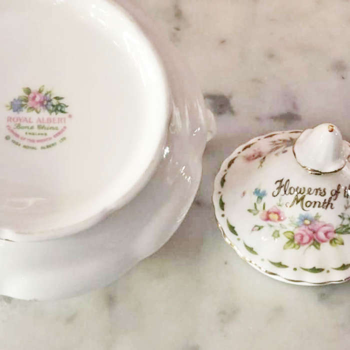Royal Albert Flowers of The Month Tea Milk and Sugar