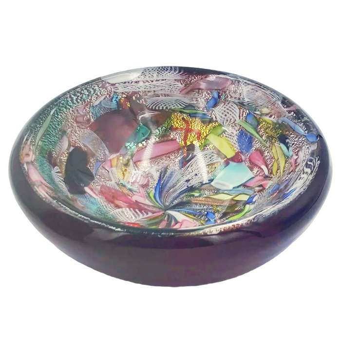 Arte Vetraria Muranese Murano Tutti Frutti Bowl C1953