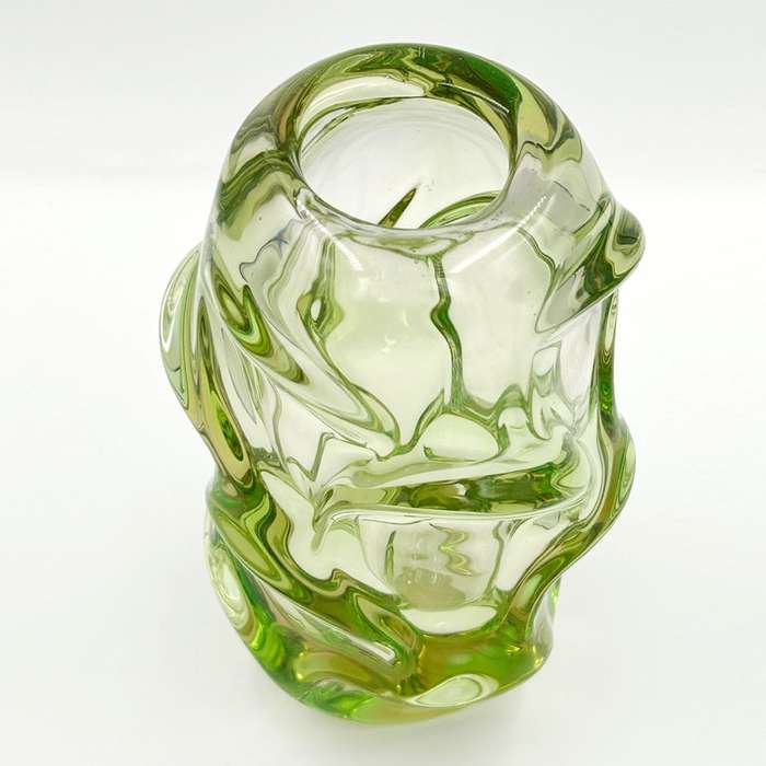Jan Kotik Propeller Glass Vase Emanuel Beranek Skrdlovice 1955