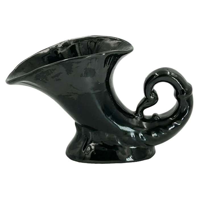 Lucia Ware Cornucopia Black Vase  By Boksburg East Pottery C1970