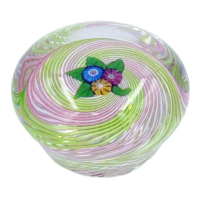 Perthshire Nosegay Floral Glass Paperweight 1977