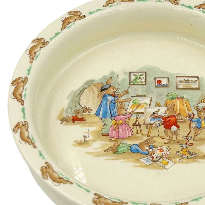 Royal Doulton Bunnykins Cereal Bowl  Bunny Artist
