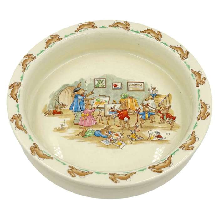 Royal Doulton Bunnykins Cereal Bowl  Bunny Artist
