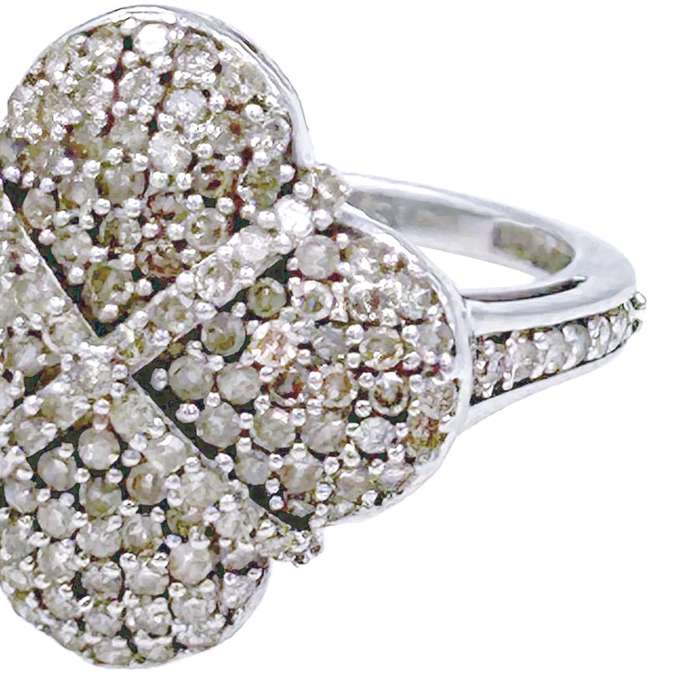 9ct Gold Diamond Cluster Ring