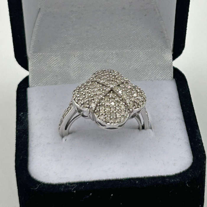 9ct Gold Diamond Cluster Ring