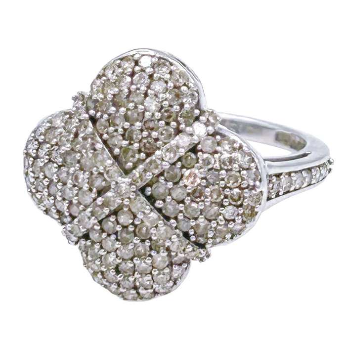 9ct Gold Diamond Cluster Ring