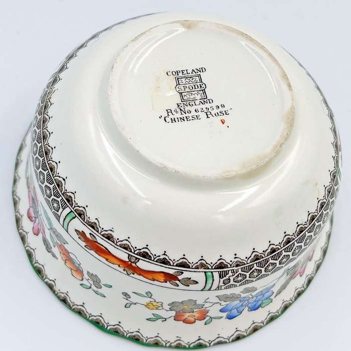 Copeland Spode Chinese Rose Sugar Bowl Early Mark