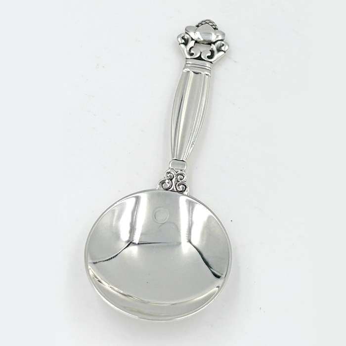 Georg Jensen Sterling Silver Acorn Caddy Spoon