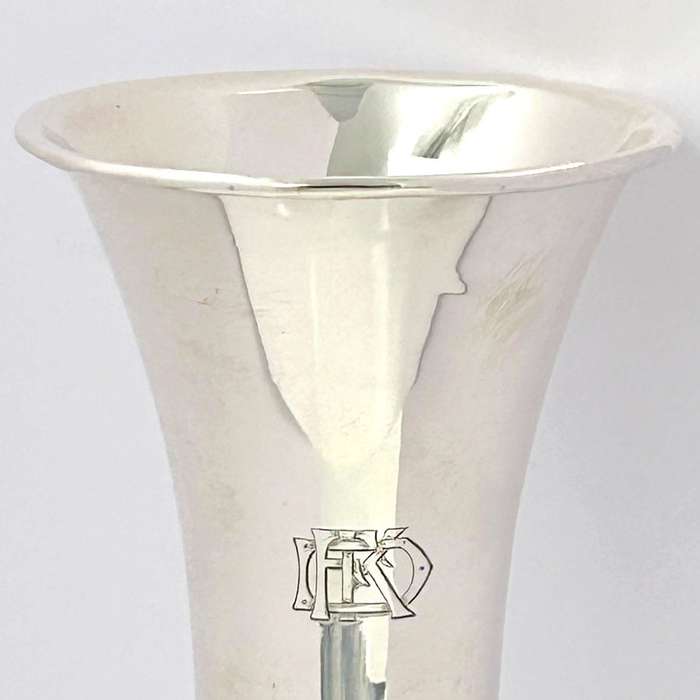 Large German Silver Spill Vase Post 1894