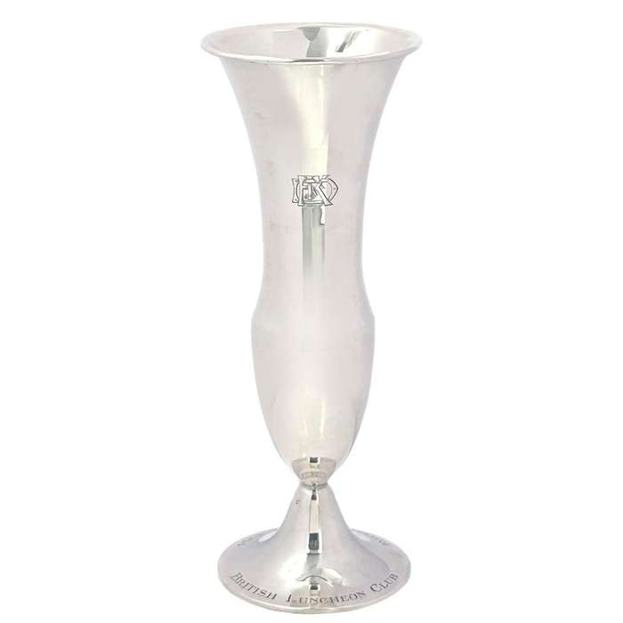 Large German Silver Spill Vase Post 1894