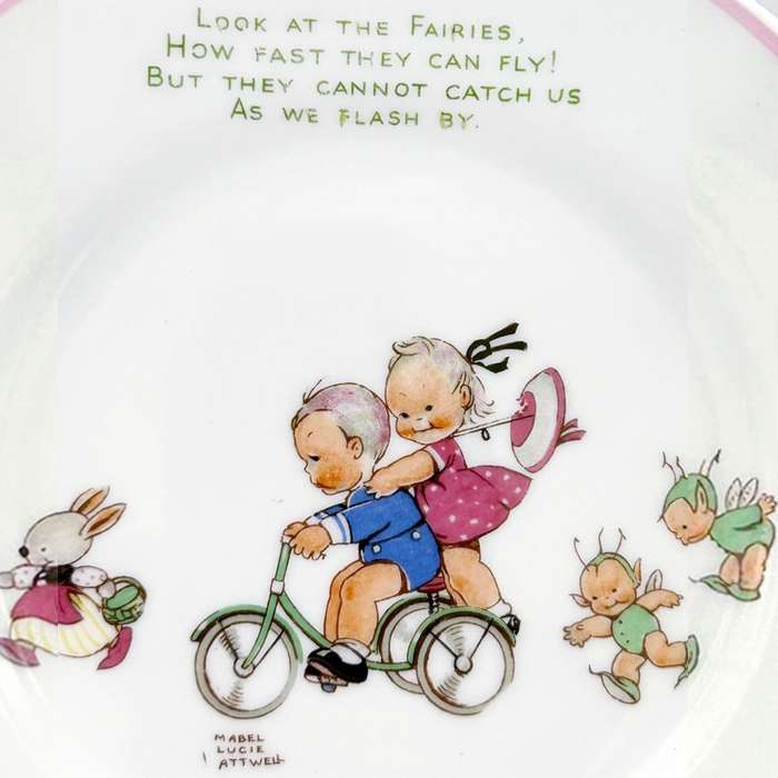 Shelley Mabel Lucie Attwell Side Plate Look at the Fairies