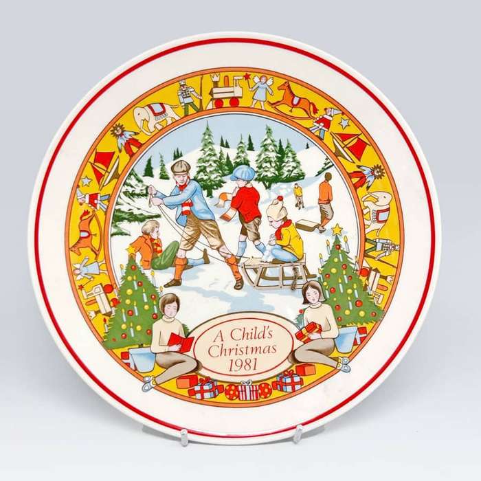 Wedgwood Christmas Plate A Childs Christmas 1981