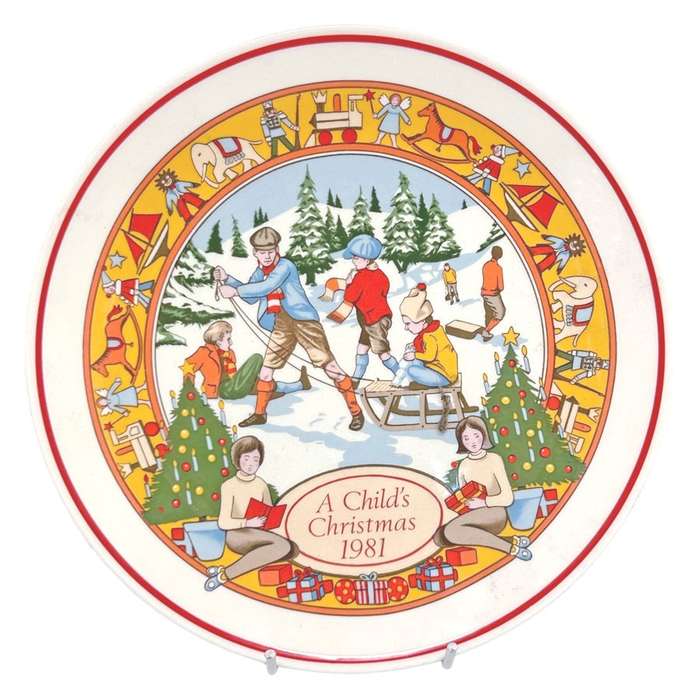 Wedgwood Christmas Plate A Childs Christmas 1981