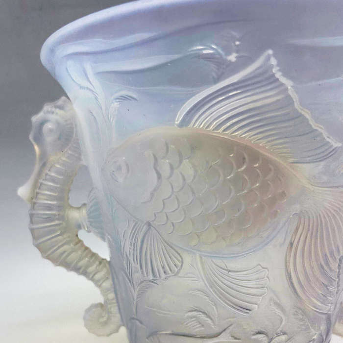 Art Deco Aquarium Art Glass Barolac Vase by Josef Inwald C1930