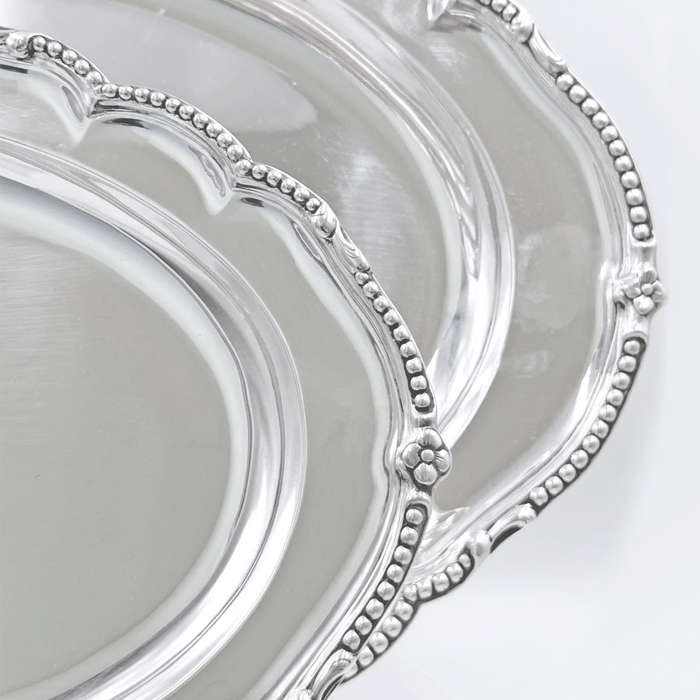 Hallmarked Silver Serving Platters London 1768 William Harrison