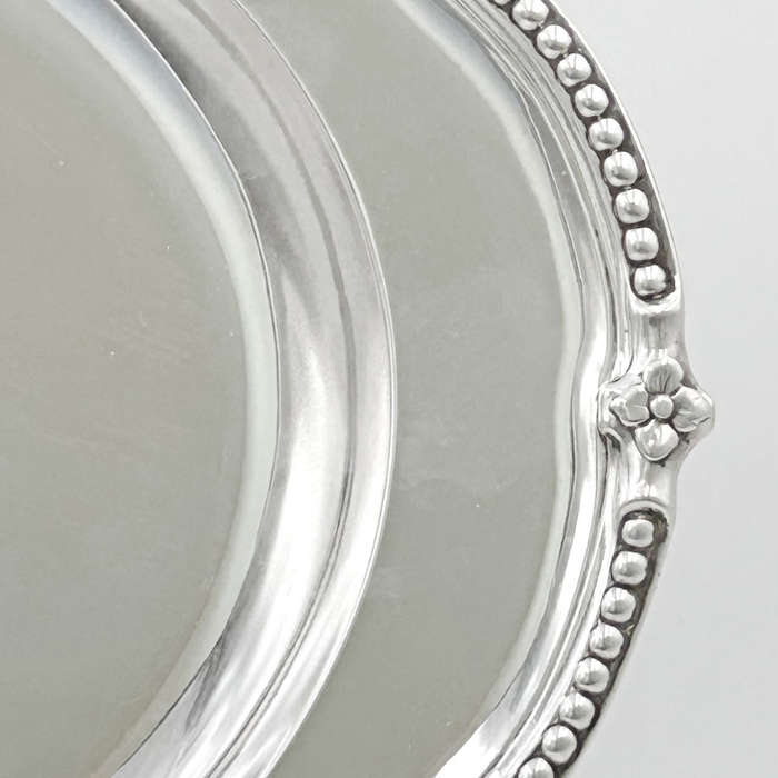 Hallmarked Silver Serving Platters London 1768 William Harrison