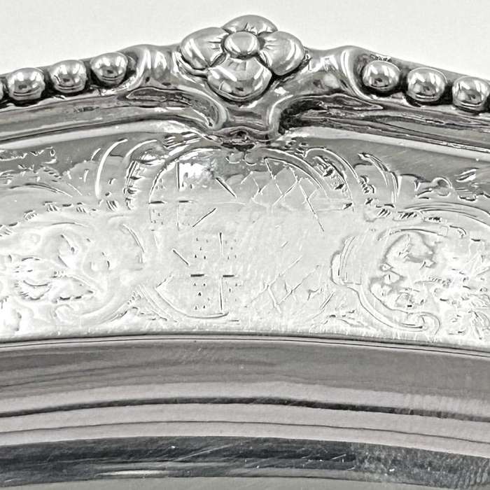 Hallmarked Silver Serving Platters London 1768 William Harrison
