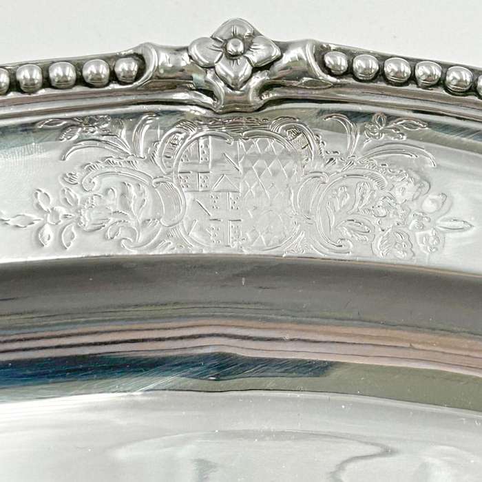 Hallmarked Silver Serving Platters London 1768 William Harrison