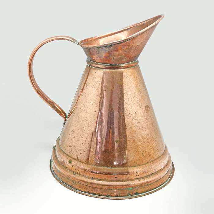 Large Copper  Decorative Jug 34cm