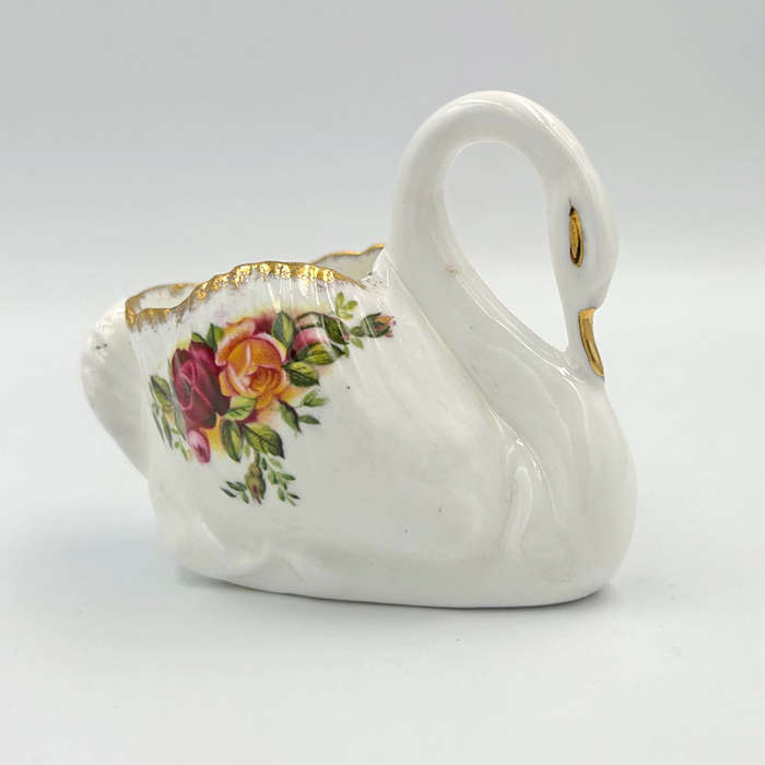 Royal Albert Old Country Roses Swan Vase