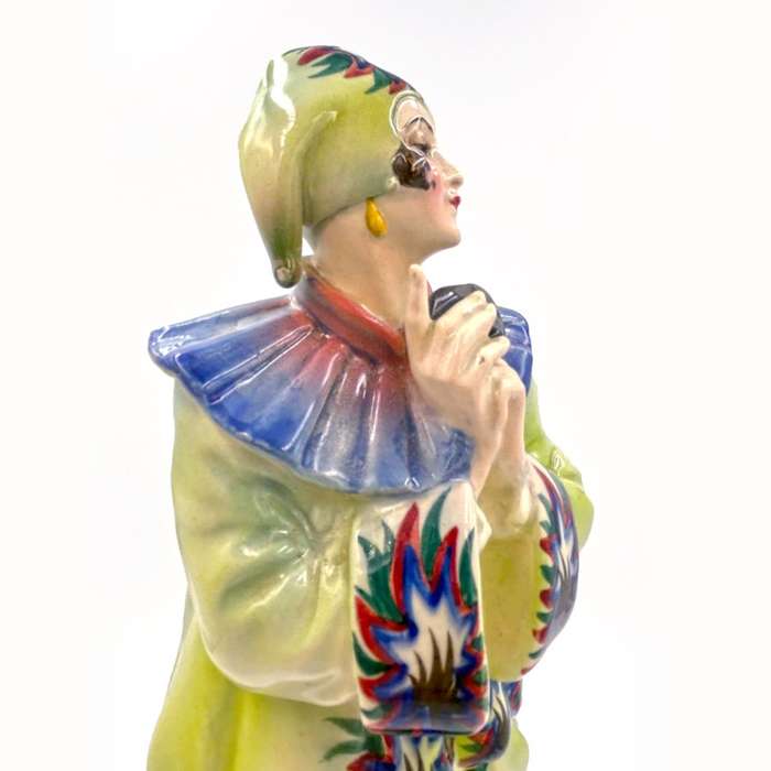 Goldscheider Art Deco Pierrette Figurine By Damon and Lorenzl C1925