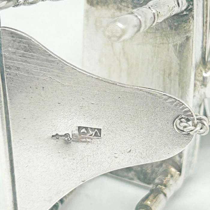 Hallmarked Silver Miniature Spinning Wheel