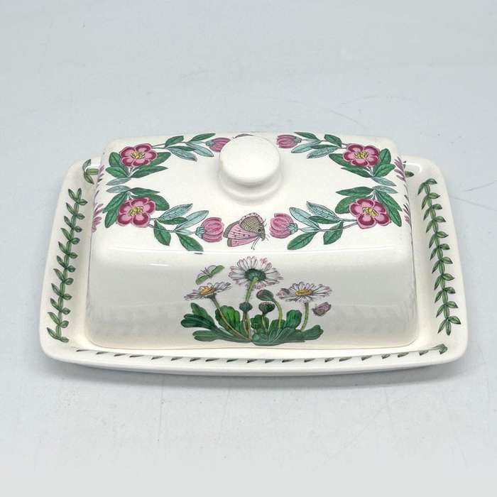 Portmeirion Botanic Garden Butter Dish Cyclamen