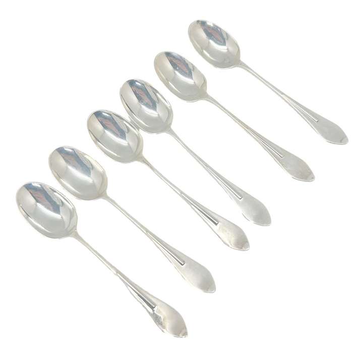 Hallmarked Silver Rat Tail Tea Spoons Sheffield 1934