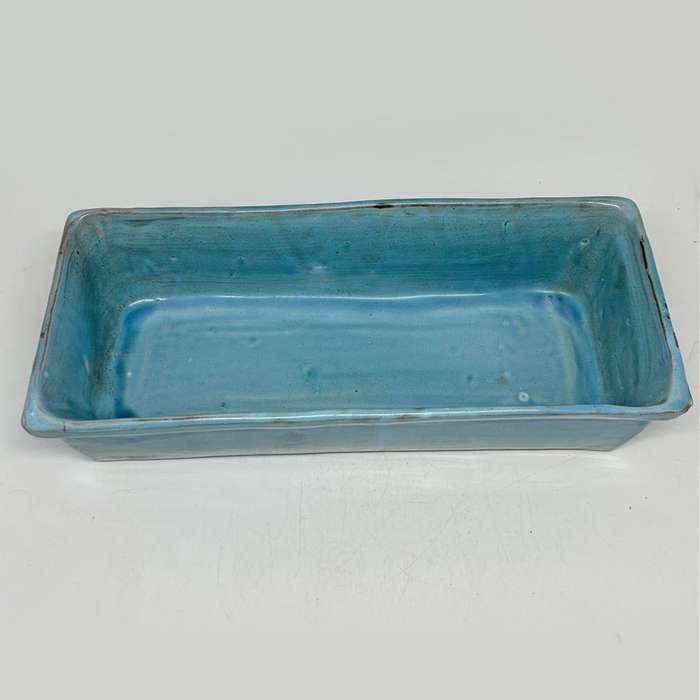 Linnware Pottery Pale Blue Large Trough Vase
