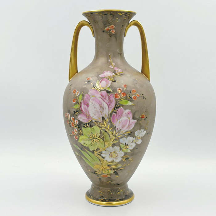 Rosenthal Double Handled Floral Vase Traumland W Mutze 20th
