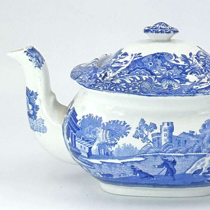 Copeland Spode Blue Italian Pattern Bachelor Teapot