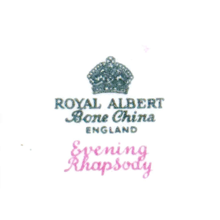 Royal Albert Tea Set Evening Rhapsody 1950s 21 Piece
