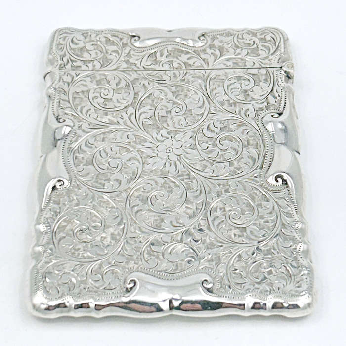 Hallmarked Silver Calling Card Case Birmingham 1903