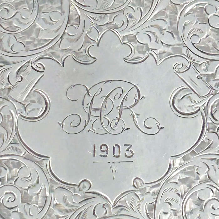 Hallmarked Silver Calling Card Case Birmingham 1903