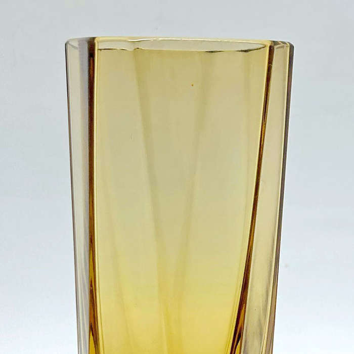 Murano Amber Tulip Vase Alessandro Mandrazzuto Vase 20th