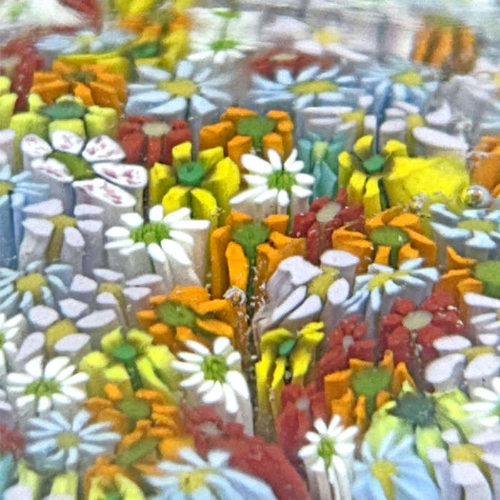 Murano Millefiori Art Glass Paperweight 20th