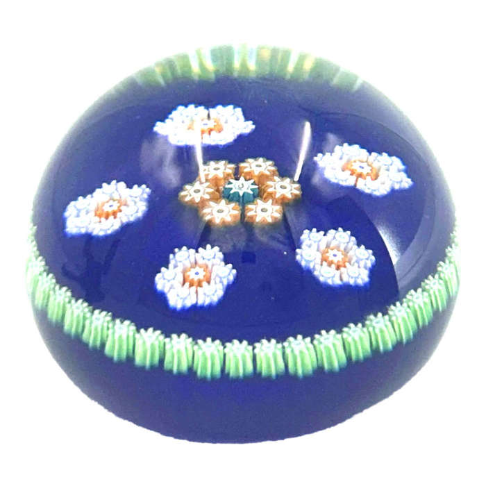 Perthshire Scotland Millefiori Art Glass Paperweight C1980