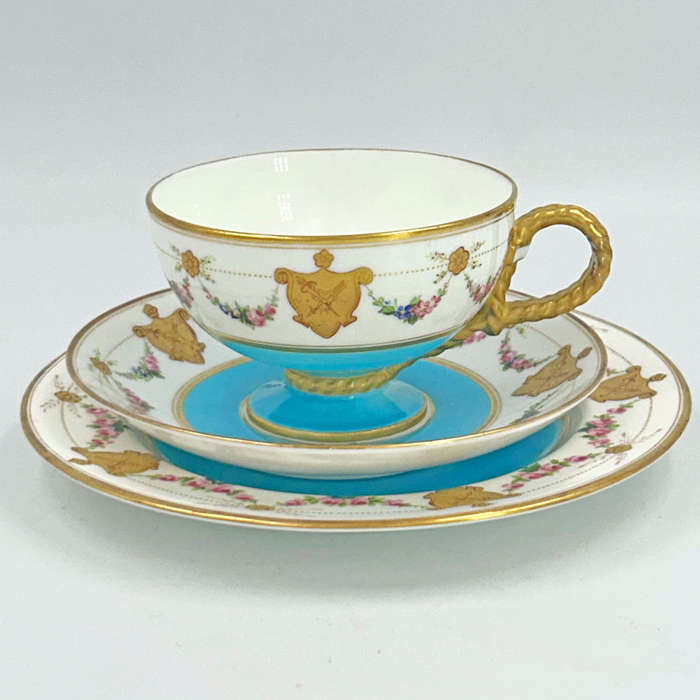 Staffordshire Coalport Tea Trio 6210 Pattern  C1868