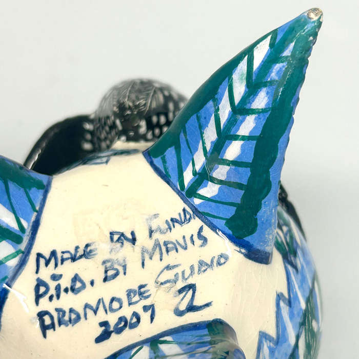 Ardmore Hand Painted Bird Jug Fudni 2007
