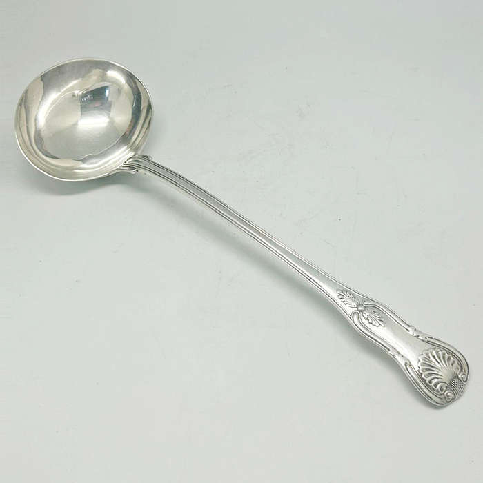 Hallmarked Kings Pattern Silver Soup Ladle London 1833