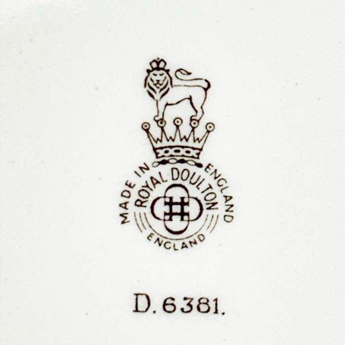 Royal Doulton Rhodes Plate Centenary Brown Colourway D6381