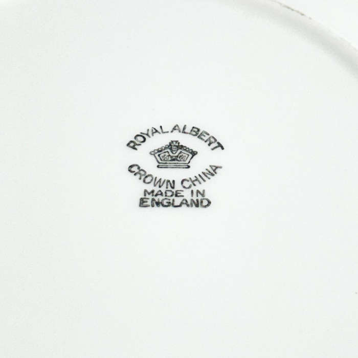 Royal Albert Solid Floral Handle Apple Blossom Large Cake Plate  86594