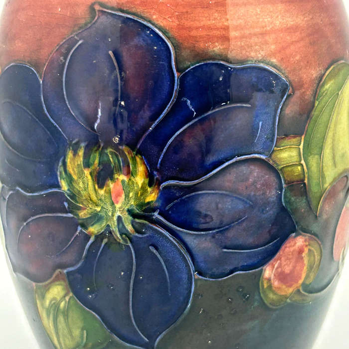 Walter Moorcroft Flambe Clematis Vase C1940