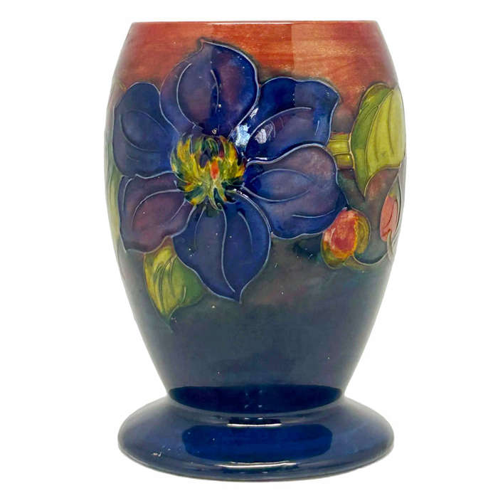 Walter Moorcroft Flambe Clematis Vase C1940