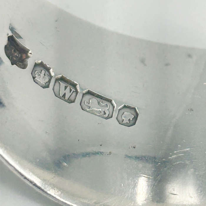 Pair Hallmarked Sterling Silver Serviette Rings Sheffield 1889
