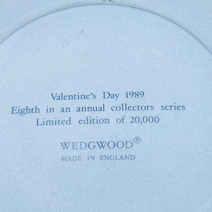 Wedgwood Jasperware Limited Edition Valentines Plate 1989