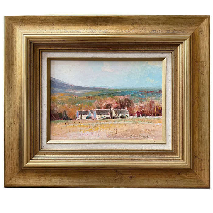Errol Boyley Framed Oil on Board Farmstead Painting 1918-2007