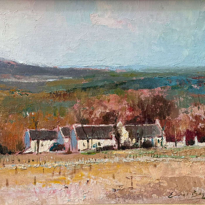 Errol Boyley Framed Oil on Board Farmstead Painting 1918-2007